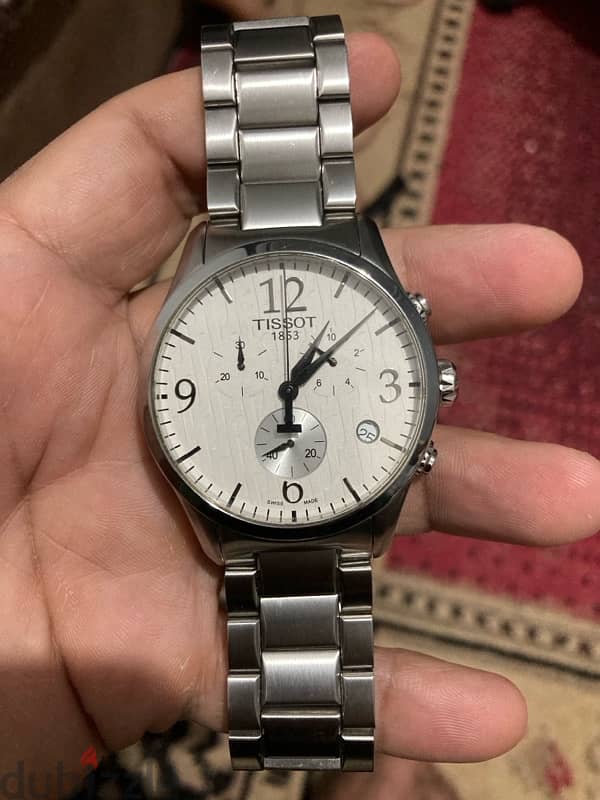 tissot watch original  ساعة تيسوت اصلية بحالة الزيرو 8