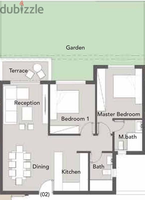 palm hills new Alamien chalet ground with garden # North coast 9