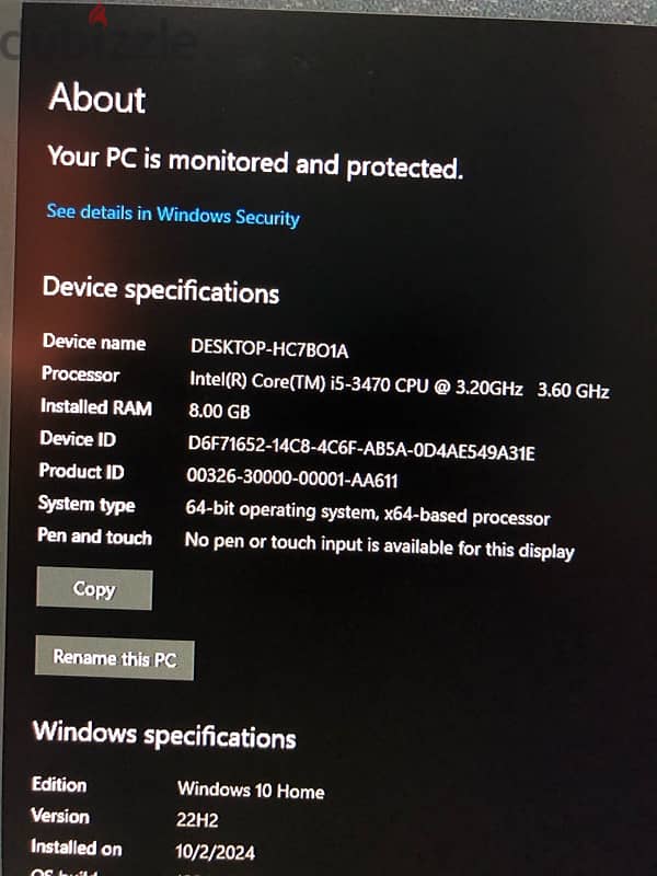 HP Omen 30L 3rd Gen I5 1