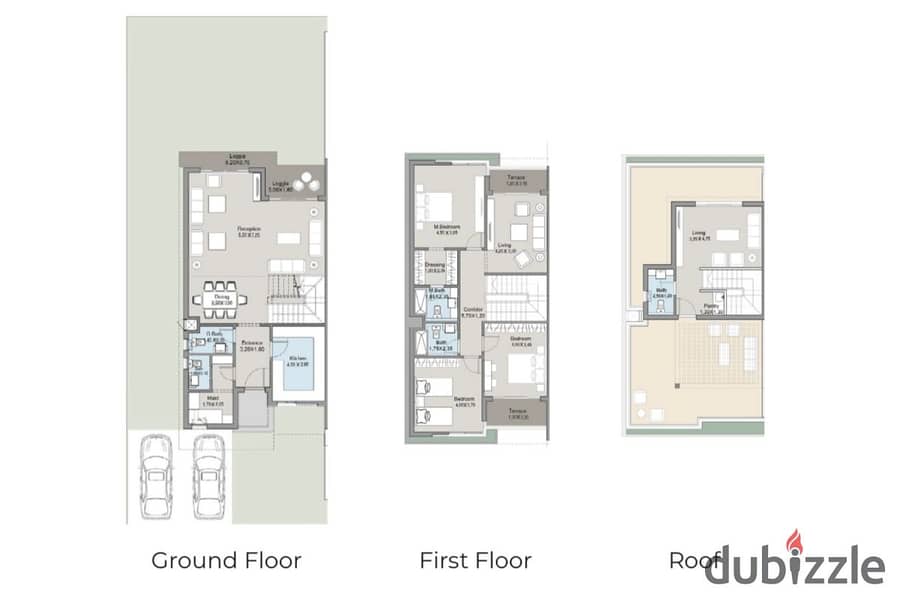 town house corner for sale in talda mostakbel city 295 m 4