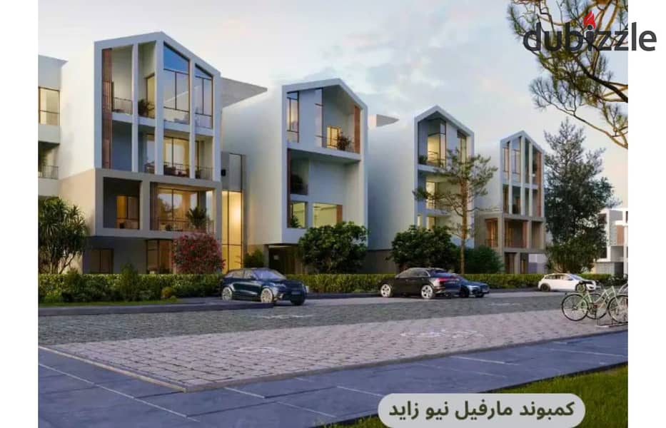 Ground floor apartment with garden for sale in Marville Al Marasem Compound 5