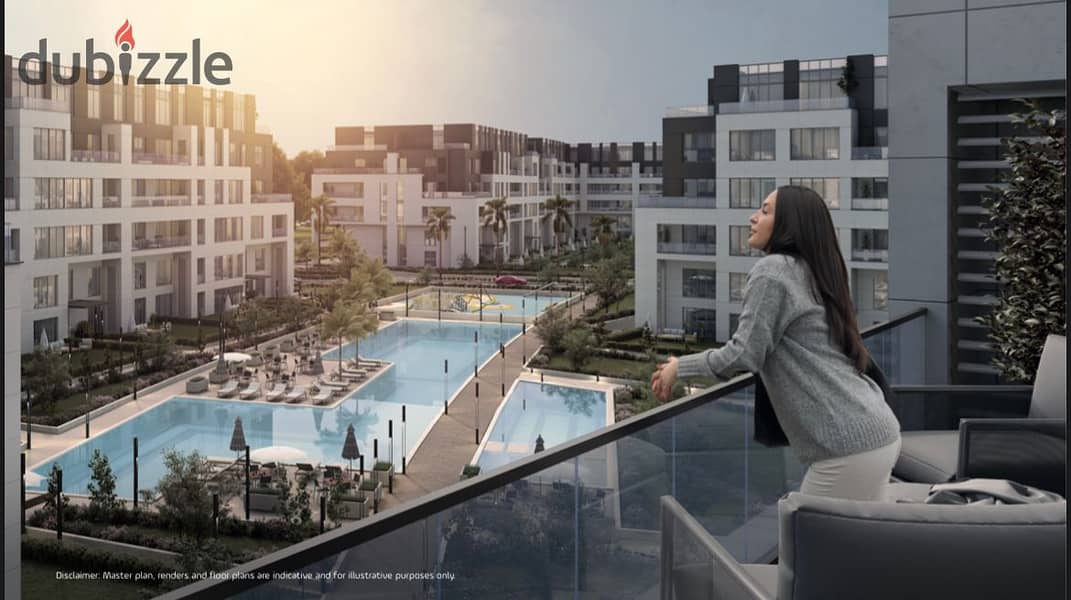 Live in a fully finished apartment with air conditioners in Karma Kay in Sheikh Zayed at a special price and in installments over the longest period 10