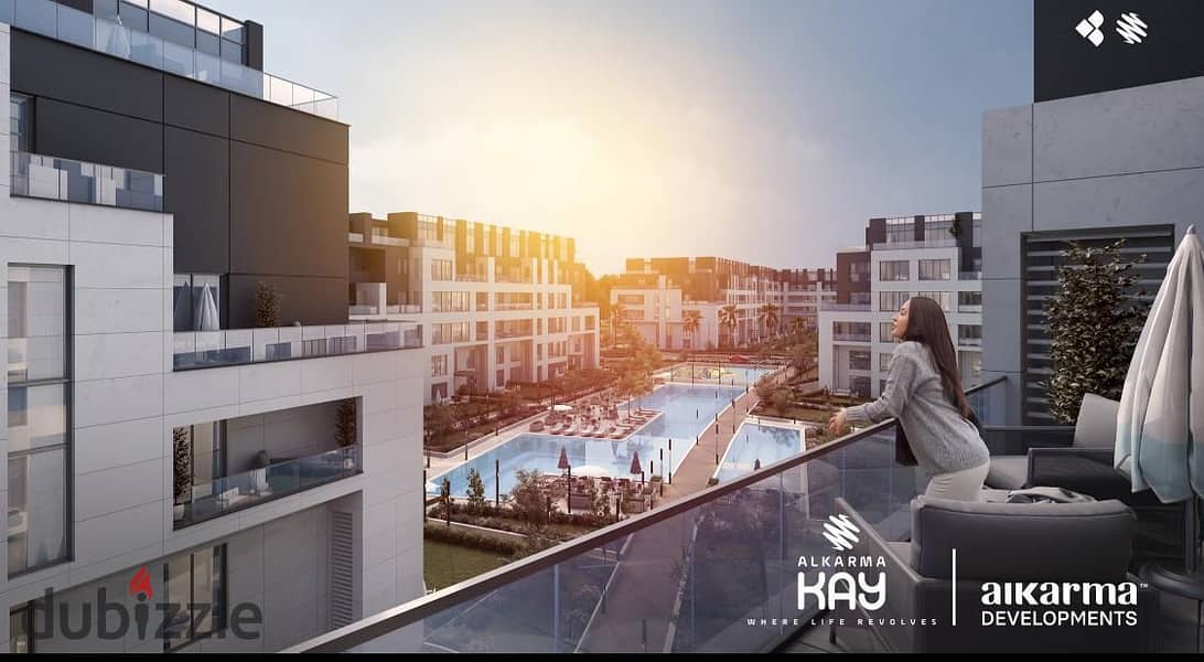 Live in a fully finished apartment with air conditioners in Karma Kay in Sheikh Zayed at a special price and in installments over the longest period 16