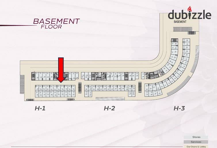 Ground floor shop in the Andalus area next to Hyde Park   Area 24 square metres  With a 10% down payment and installments up to 10 years 1