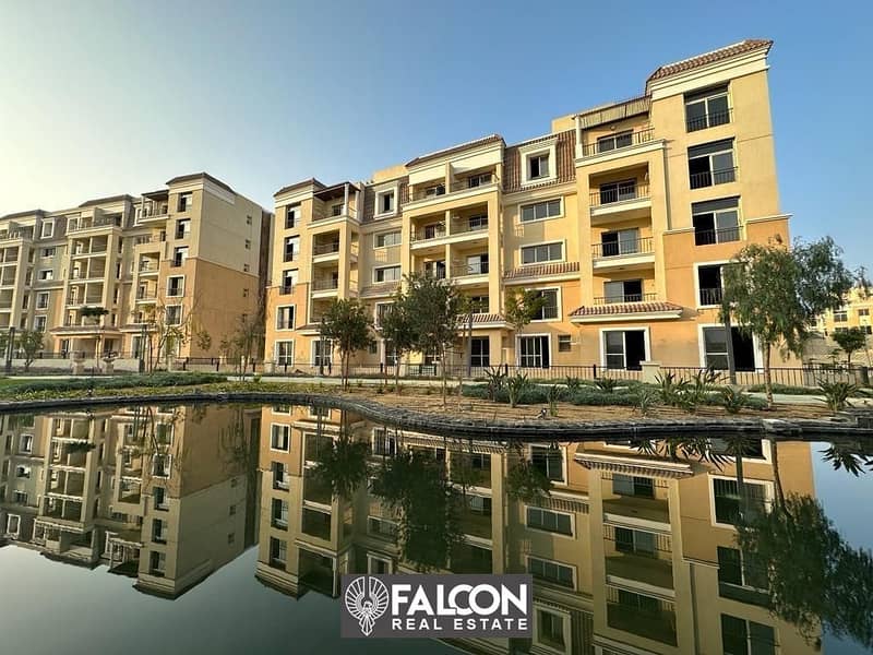 Apartment (Bahri) for sale with panoramic view of the lagoon in Sarai Mostakbal City Compound 5