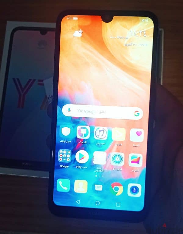 كسر زيرو متفتحش نهائي Huawei Y7 Prime  جديد حرفيا 2