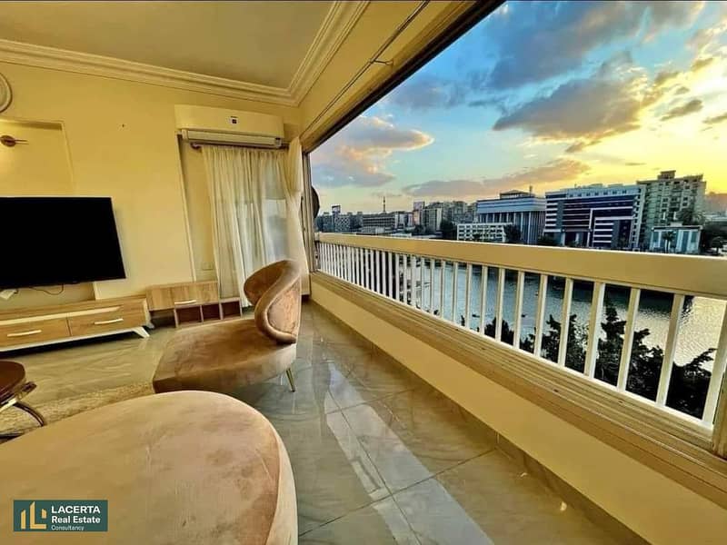 For sale, a fully furnished hotel apartment on the Nile, in installments 2