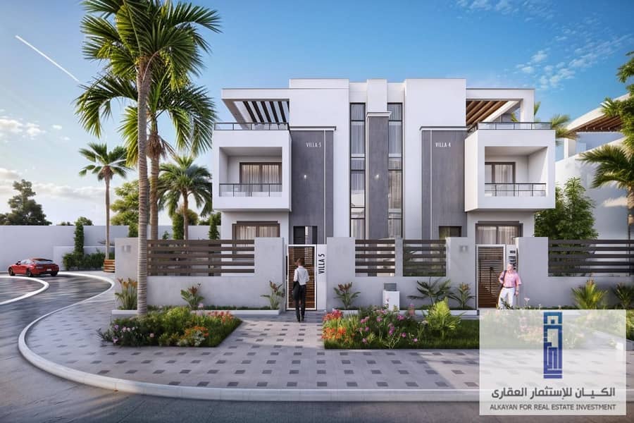 (Opportunity) Villa at the price of an apartment. . A luxurious independent villa in New Zayed in PARK WEST Compound 1