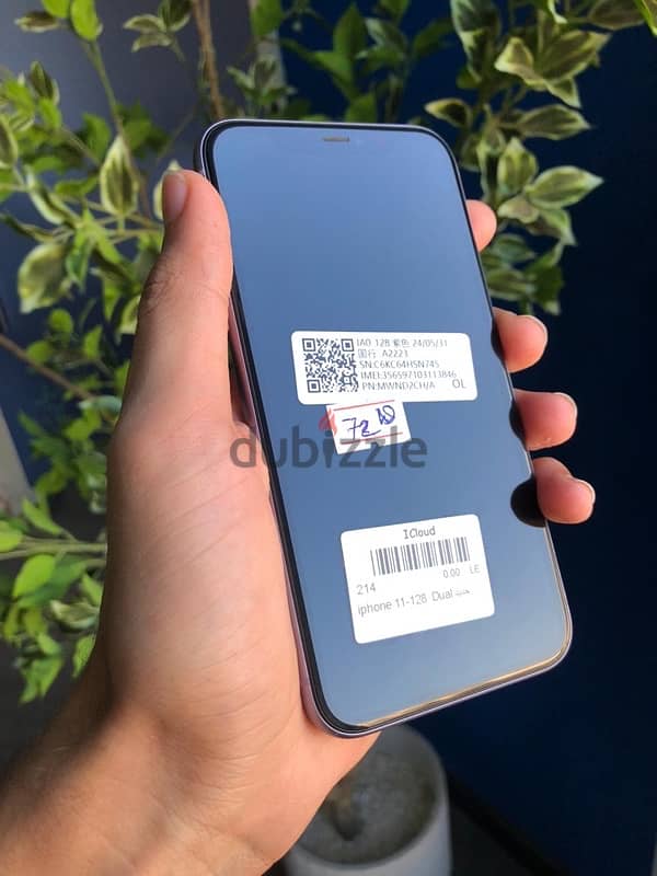 للبيع بسعر مميز iPhone 11 128 GB بطاريه 72% خطين بضمان ومبايعه 2