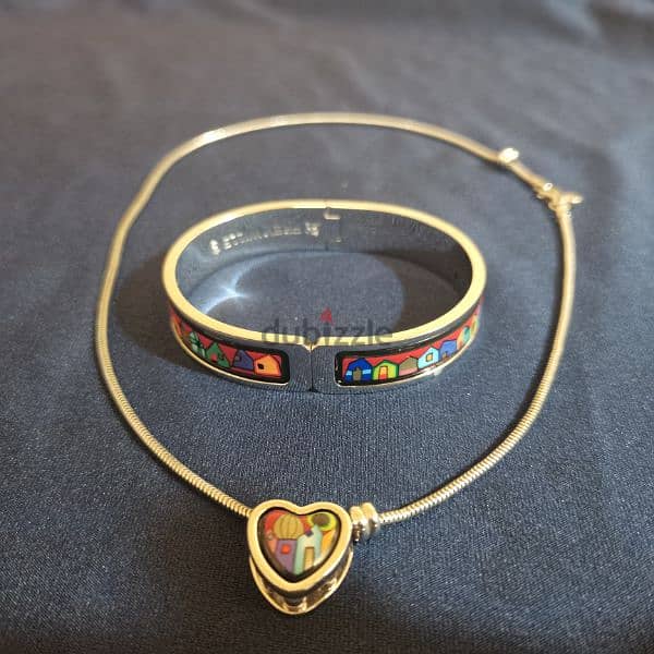 Frey Wille Jewellery Silver Pendant Heart & Clasp Bangle ballerina 1