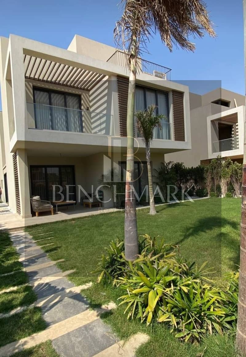 Twin House Villa 298m for sale in La Vista El Patio Casa immediate delivery in shrouk city in installments over 5 years without interest 14