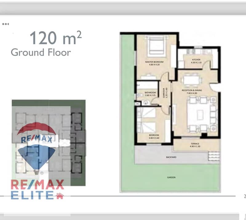 Ground Apartment with garden for sale in Jayd project, Fifth Settlement , corner prime location, view  mall 120m+50 garden 1