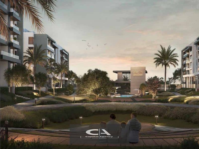 Apartment for sale without 0% down payment With a 20% discount on the unit price  Beside Park View Hassan Allam At the heart of the fifth adaptation 15