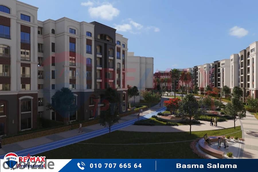 Own your apartment with the longest installment period over 7 years in a fully serviced compound with an open view of the plaza 19