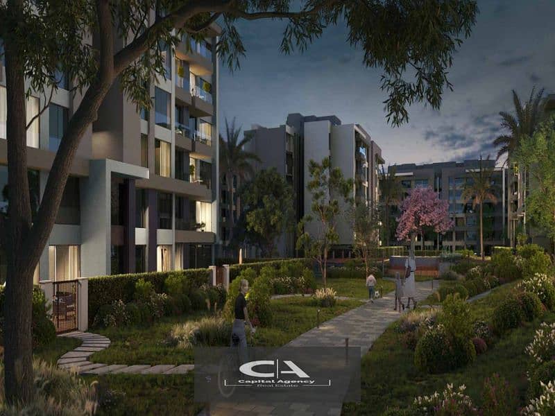 Get a 20% discount on the unit price with 0% down payment  Beside Park View Hassan Allam At the heart of the fifth adaptation | Aveline Compound  Avel 7