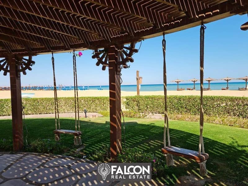 For sale a chalet with a Panoramic view of the sea area of ​​​​110 sqm with the lowest down in Blue Blue Ain Sokhna  installment over 9 years 9