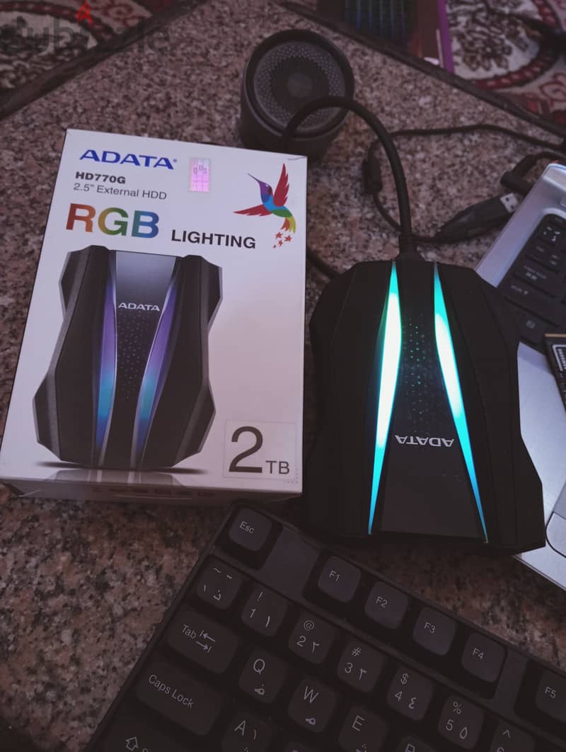 ADATA HD770G 2 TB External HDD RGB هارد خارجي RGB 2