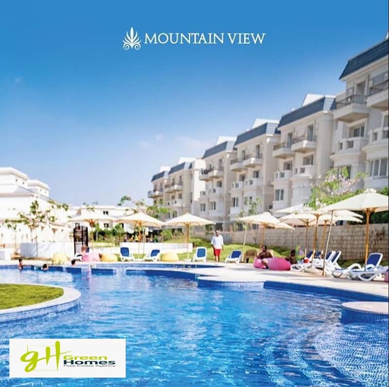 Mountain View Hyde park     Pent house Corner for sale :     BUA : 164 +92 Roof 4