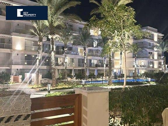 شاليه أرضي مفروش بالكامل مباشرة على حمام السباحة للبيع في مارينا مراسي الساحل الشمالي  Marina Marassi 1