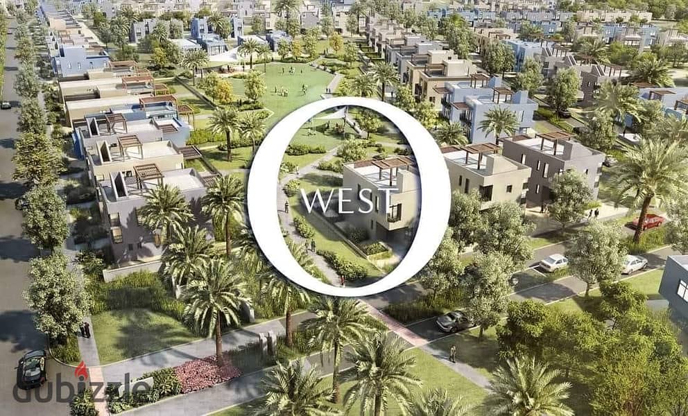 تاون هاوس ريسيل استلام فوري لوكيشن مميز جدا في كمبوند او ويست اوراسكم  بالتقسيط o west 6