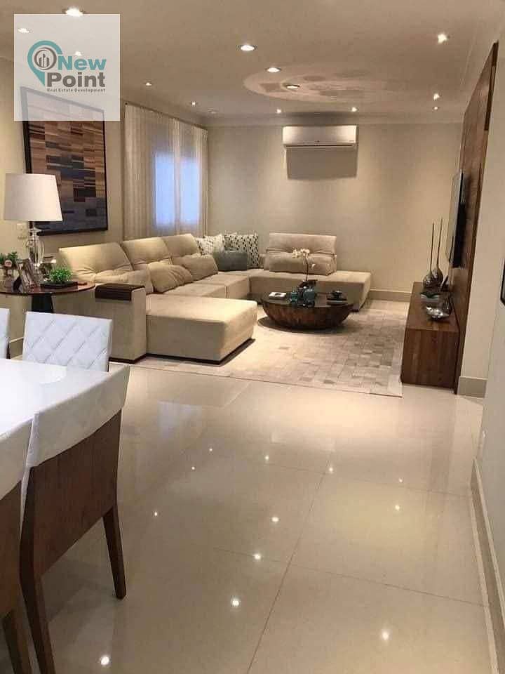 Apartment for sale, fully finished, 10% down payment and 10 years installments, wall to wall, in Madinaty | Russell Compound 4