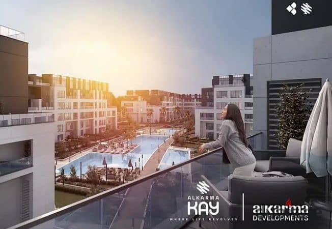 An furnished apartment with air conditioning for sale in the heart of Sheikh Zayed, Alkarma Kay compound, available for installment payments. 13