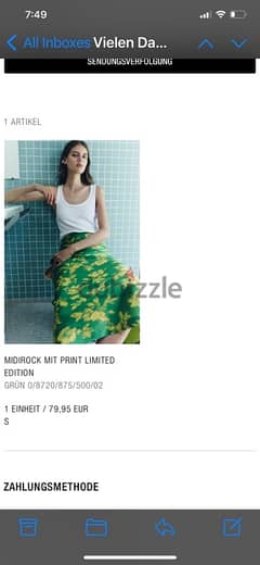 ZARA WOMAN HIGH-WAIST PRINTED MIDI SKIRT Small LIMITED EDITION 2024 0