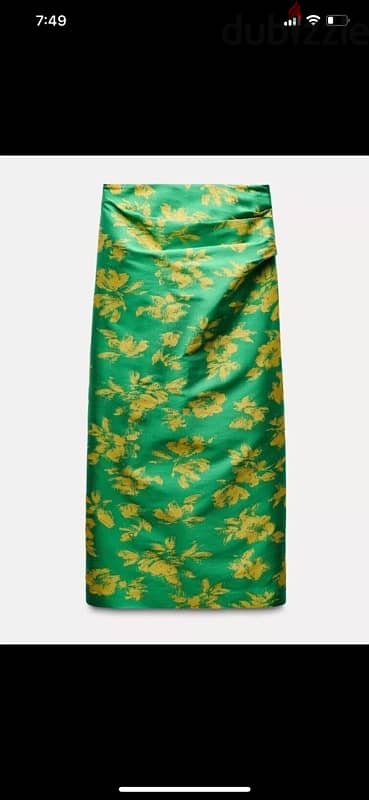 ZARA WOMAN HIGH-WAIST PRINTED MIDI SKIRT Small LIMITED EDITION 2024 1