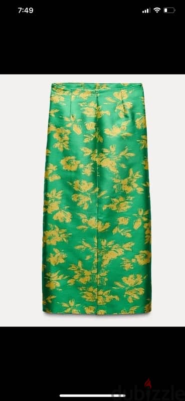 ZARA WOMAN HIGH-WAIST PRINTED MIDI SKIRT Small LIMITED EDITION 2024 4