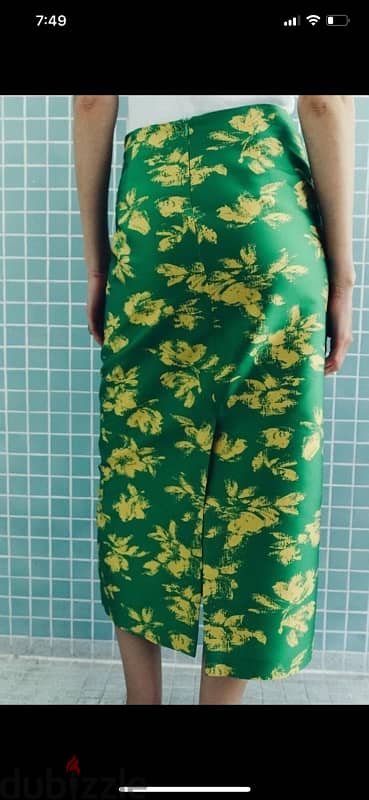 ZARA WOMAN HIGH-WAIST PRINTED MIDI SKIRT Small LIMITED EDITION 2024 8