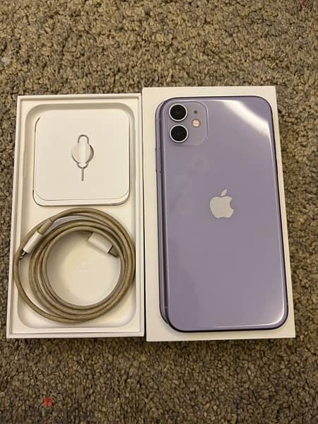 iphone 11 purple- storage 128 gega- BH 73% 1