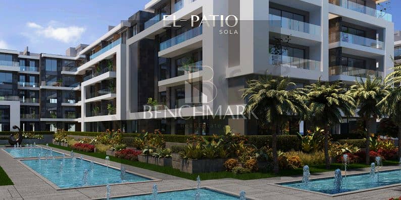 Garden duplex apartment 336 m for sale in La Vista Patio Sola El Shorouk compound on Suez Road in front of Madinaty with a 25% discount in installment 7