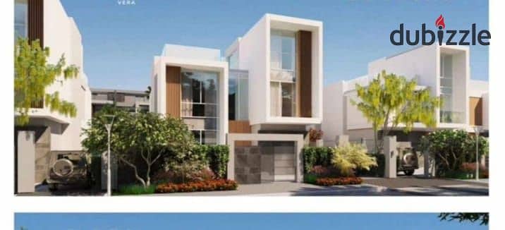 villa for sale swimming pool view land scape in front of allegria in sheikh zayed from la vista in installments over 7 years 4