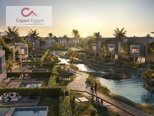 Apartment for sale in Garden Lakes Hyde Park with 5% down payment, next to Palm Hills and Al Gezira Club, 8-year installments 2