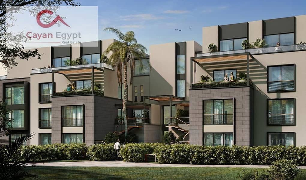 Apartment for sale in Garden Lakes Hyde Park with 5% down payment, next to Palm Hills and Al Gezira Club, 8-year installments 3