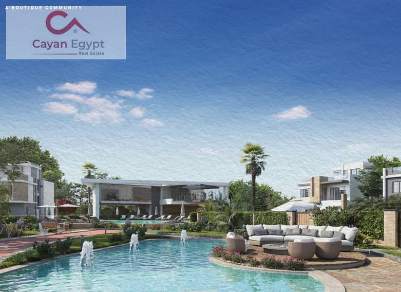 Townhouse villa in the last phase of Garden Lakes Compound from Hyde Park, next to Al Gezira Club and Palm Hills, with installments over 8 years 4