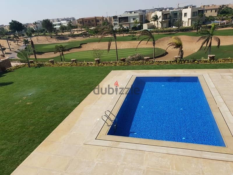 فيلا للايجار في  كمبوند اليجريا  جولف صف اول \ Villa for rent 0