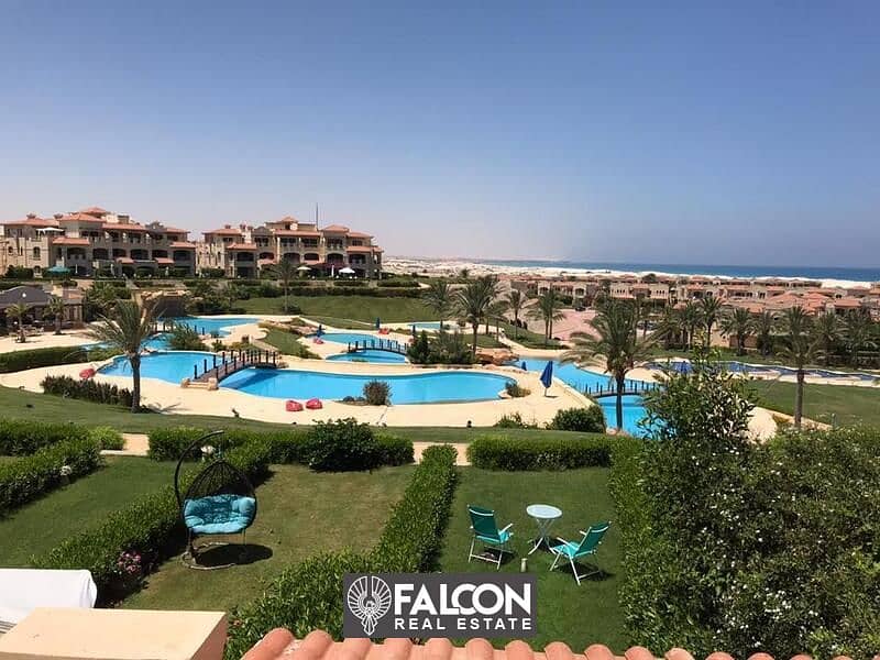 Fully finished two-bedroom chalet with a double sea and pool view at the new launch price in La Vista Gardens, Ain Sokhna . 14