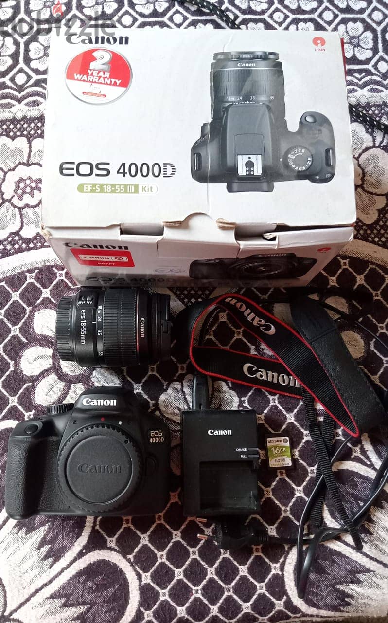 Canon 4000D like new 0