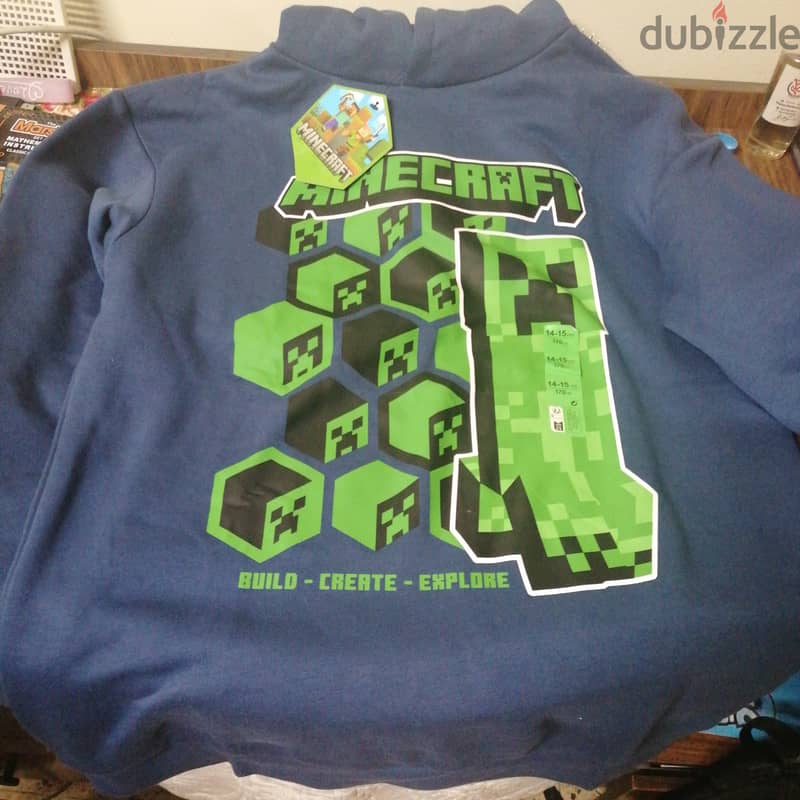 NEW MEN Minecraft hoodie from abroad 1