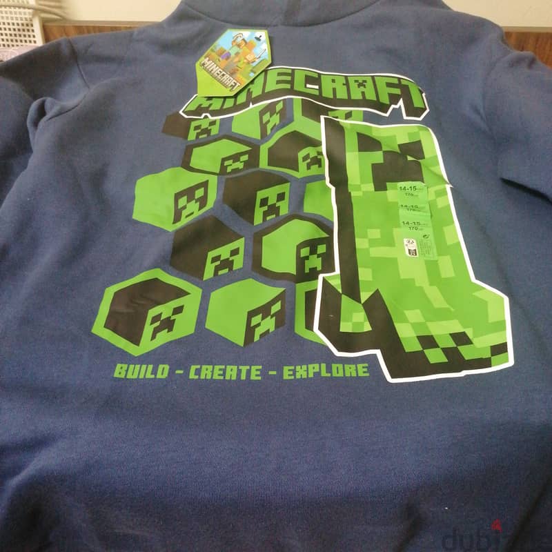 NEW MEN Minecraft hoodie from abroad 2