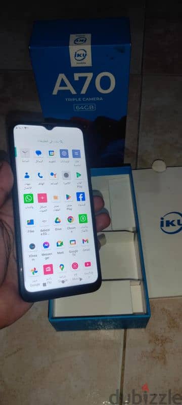 iKU a70 / هاتف سريع وقوي مساحة 64 رامات 4  بطاريه 4000  شحن Type C 3