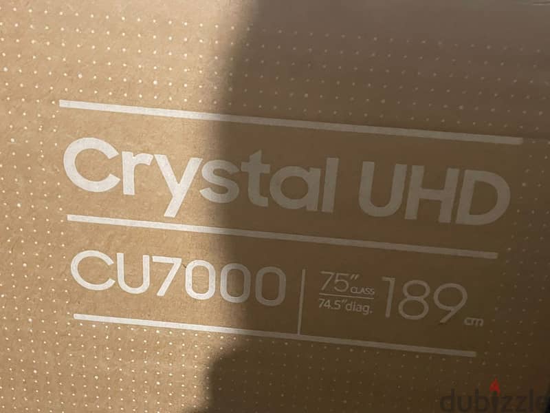 شاشة سامسنوج سمارت 75 بوصة Crystal UHD 1