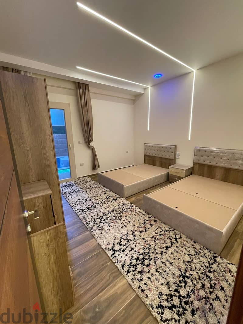 شقة مفروشة للايجار غرب سوميد أكتوبر Apartment For rent fully Furnished 6