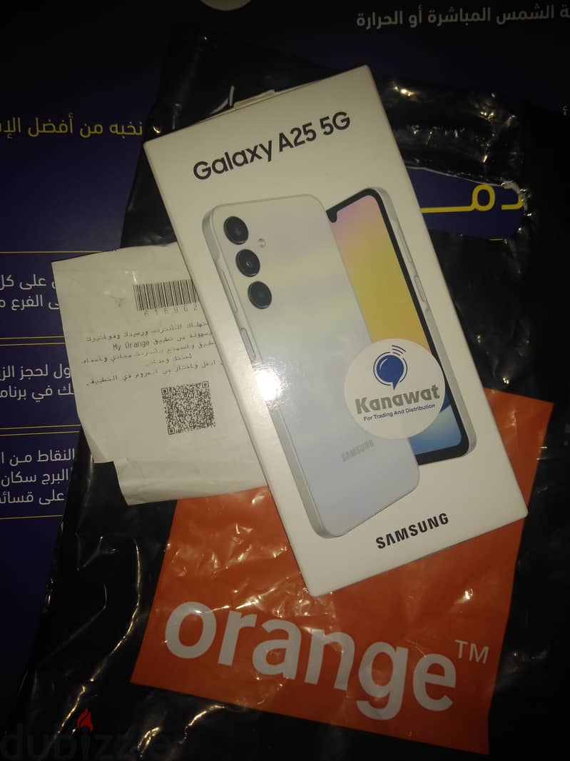 Samsung a25 sealed  جديد متبرشم 1