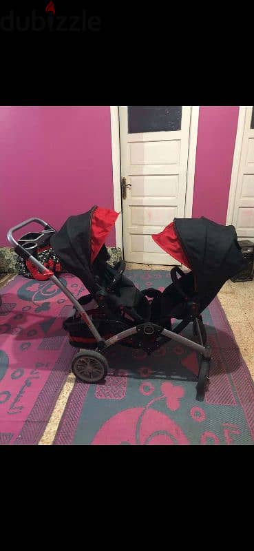 stroller twin baby سترولر توام للبيع