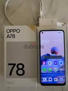 موبايل Oppo A78 بحالة الجديد 0