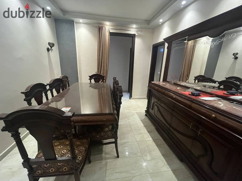 Furnished apartment for rent with kitchen and air conditioners in Laila Compound in the first settlement 5