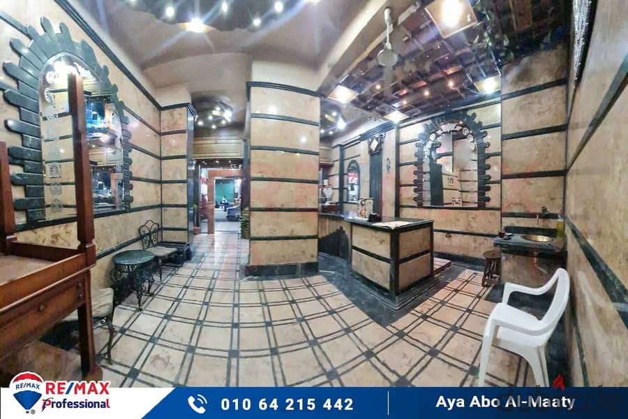 Commercial shop for rent 124 m and water heater (Jalal El Din El Desouky St. ) 1