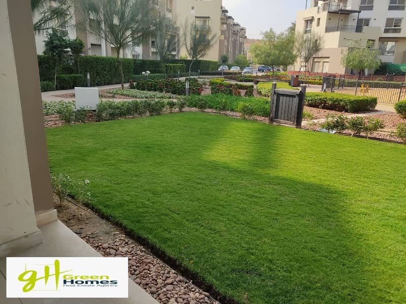 Apartment fully finished with private garden for rent in Uptown Cairo 6